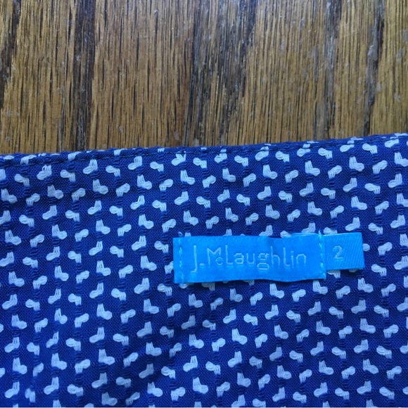 J McLaughlin Blue summer skirt. Size 2 - Picture 3 of 4